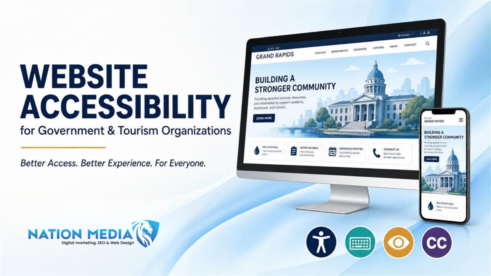 Government website accessibility for public-sector and tourism organizations